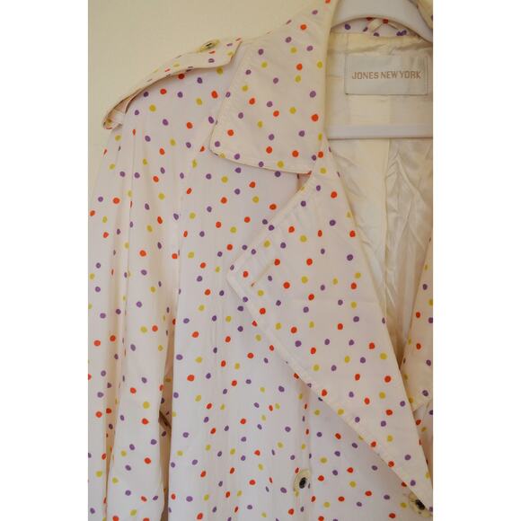 Vintage Polka Dot Trench Coat - Picture 4 of 6